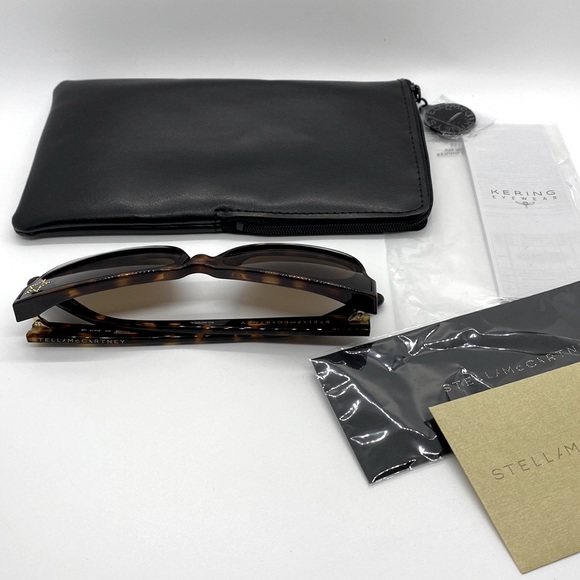 Stella Mccartney Brown Cat Eye Ladies Sunglasses New - Picture 7 of 16